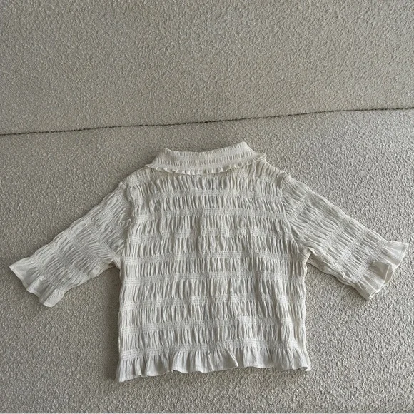 Maeve Smocked Button-Front Top - Picture 5 of 5